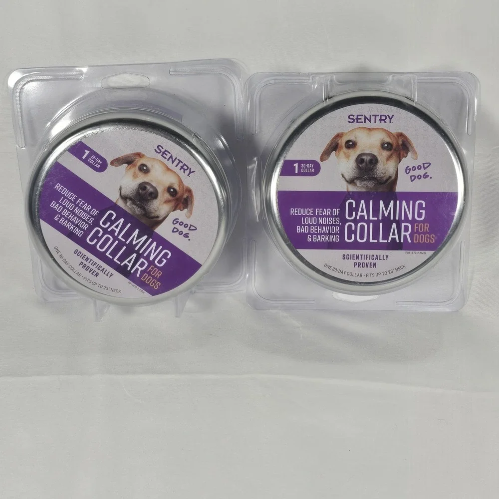 SENTRY Dogs Calming Collar Good Behavior Pheromone Separation Anxiety Stress 2pk